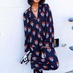 Dressed in Lala Long Sleve Plisse Set in Tigress